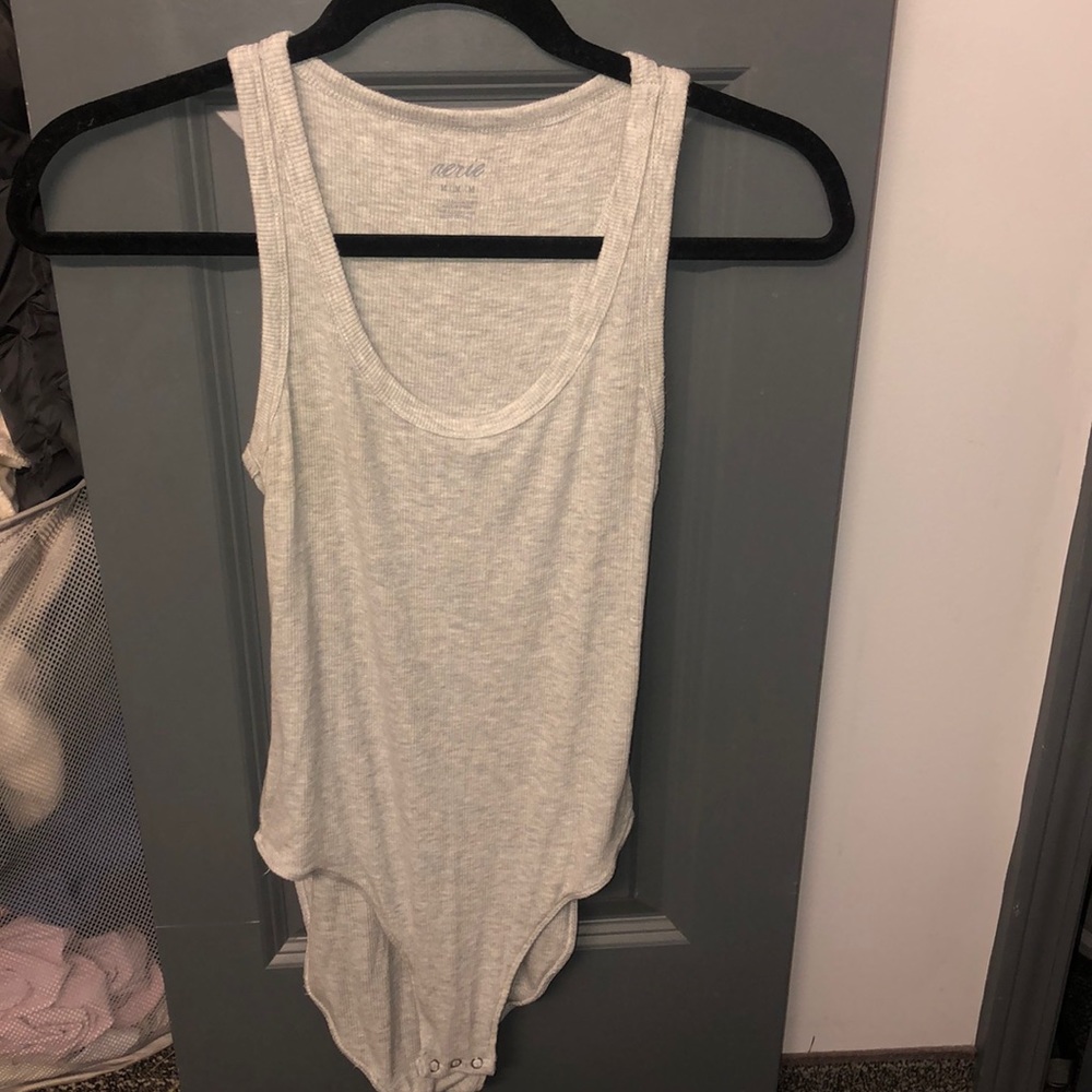 Gray bodysuit